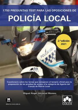1750 PREGUNTAS TEST PARA LAS OPOSICIONES DE POLICÍ