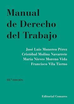 MANUAL DE DERECHO DEL TRABAJO 18'ED - 2020