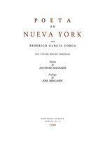 POETA EN NUEVA YORK POR FEDERICO GARCIA LORCA