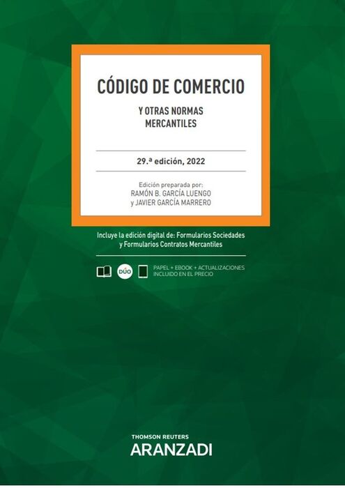 CÓDIGO DE COMERCIO Y OTRAS NORMAS MERCANTILES (29 EDI. 2022)