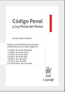 CÓDIGO PENAL Y LEY PENAL DEL MENOR 2021 ANILLAS