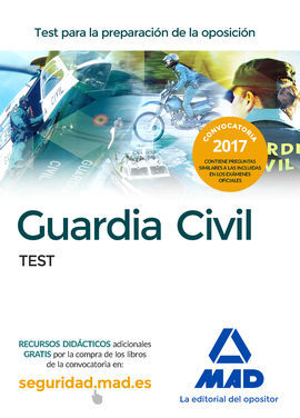 GUARDIA CIVIL. TEST PARA LA PREPARACIÓN DE OPOSICIÓN
