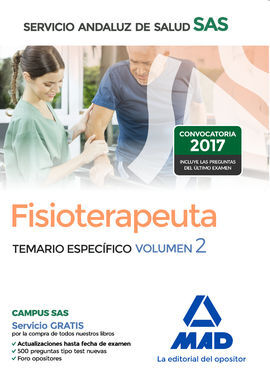 FISIOTERAPEUTA DEL SERVICIO ANDALUZ DE SALUD. TEMARIO ESPECÍFICO VOLUMEN 2