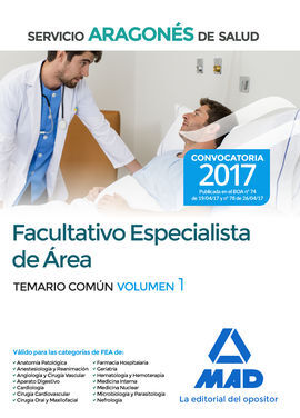 FACULTATIVO ESPECIALISTA DE ÁREA DEL SERVICIO ARAGONÉS DE SALUD. TEMARIO COMÚN V