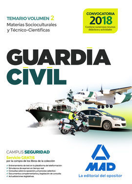 GUARDIA CIVIL TEMARIO PARA LA PREPARACIÓN DE OPOSICIÓNES GUARDIA CIVIL CIENTIFICAS V