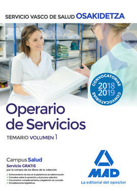 OSAKIDETZA OPERARIO SERVICIO VOL 1 18-19