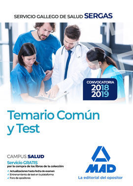 TEMARIO COMÚN Y TEST DEL SERGAS
