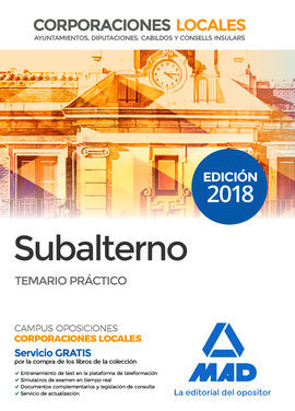 SUBALTERNO CORPORACIONES LOCALES TEMARIO PRÁCTICO