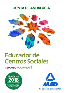 EDUCADORES DE CENTROS SOCIALES. PERSONAL LABORAL DE LA JUNTA DE ANDALUCÍA. TEMAR