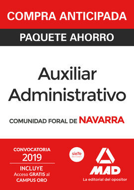 PACK AHORRO AUXILIAR ADMINISTRATIVO DE LA COMUNIDAD FORAL DE N