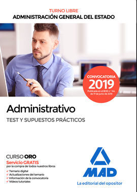 CUERPO GENERAL ADMINISTRATIVO TEST Y SUPUESTOS PRÁCTICOS