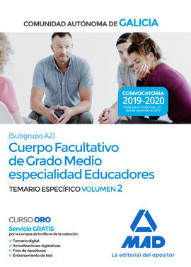 CUERPO FACULTATIVO DE GRADO MEDIO. EDUCADORES