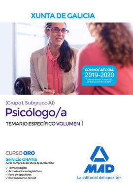 PSICOLOGO;A TEMARIO ESPECIFICO VOLUMEN 1