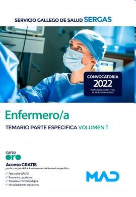 ENFERMERO DEL SERGAS. TEMARIO PARTE ESPECIFICA VOLUMEN 1