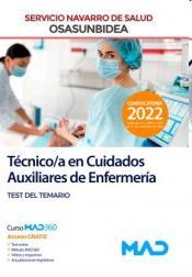 TÉCNICO/A EN CUIDADOS AUXILIARES DE ENFERMERÍA. TEST DEL TEMARIO. SERVICIO NAVARRO DE SALUD (OSASUNBIDEA)