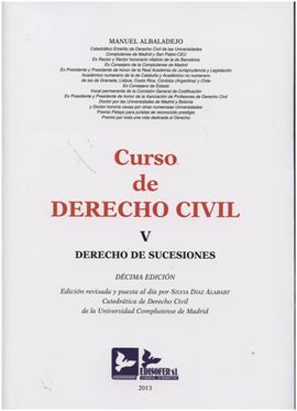 CURSO DE DERECHO CIVIL V. DERECHO DE SUCESIONES