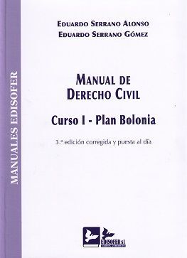 MANUAL DE DERECHO CIVIL. CURSO I. PLAN BOLONIA (3ª ED. CORREG. Y PUESTA AL DIA)