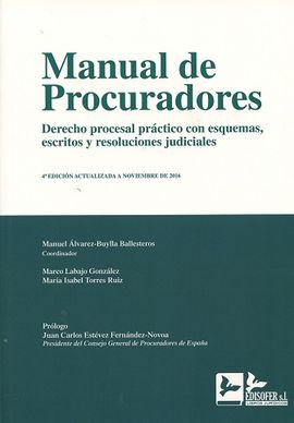 MANUAL DE PROCURADORES. 4ª EDICION. 2016