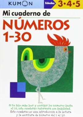 MI CUADERNO DE NÚMEROS 1 A 30