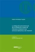 LA OBLIGACION PRECONTRACTUAL ENTIDAD CREDITO INFORMAR CLIENTES SERVICIOS BANCARI