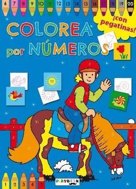 COLOREA POR NUMEROS AZUL