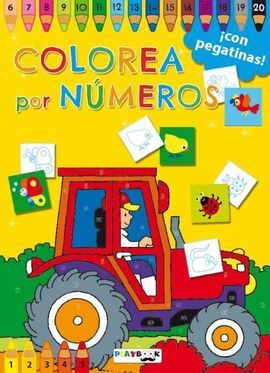 COLOREA POR NUMEROS NARANJA