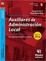 AUXILIARES DE ADMINISTRACION LOCAL. TEMARIO VOL. 2: PARTE ESPECIFICA