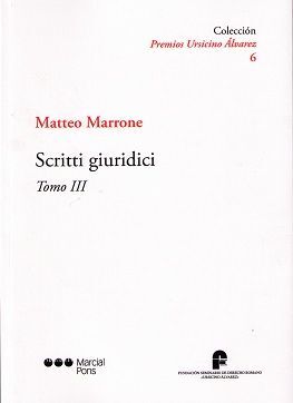 SCRITTI GIURIDICI. TOMO III