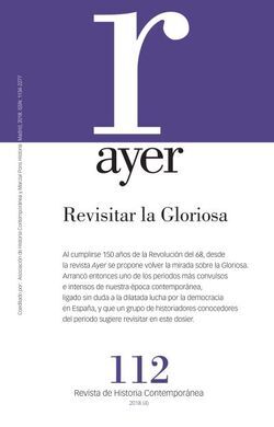 AYER 112. REVISITAR LA GLORIOSA