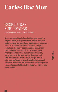 ESCRITURAS SUBLEVADAS