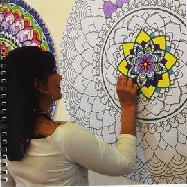 ROSETONES VITRALES PARA COLOREAR