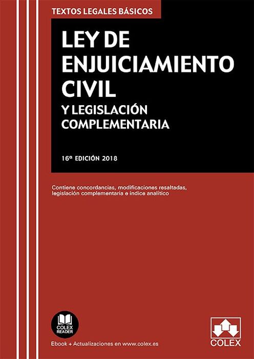 LEY DE ENJUICIAMIENTO CIVIL Y LEGISLACIÓN COMPLEMENTARIA