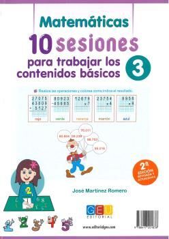 10 SESIONES PARA TRABAJAR LOS CONTENIDOS BÁSICOS. CUADERNO 3 (LENGUA/MATEMATICAS)