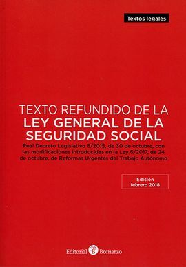 TEXTO REFUNDIDO DE LA LEY GENERAL DE LA SEGURIDAD