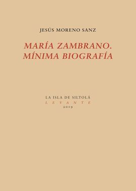 MARÍA ZAMBRANO. MÍNIMA BIOGRAFÍA