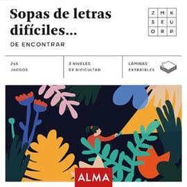 SOPAS DE LETRAS DIFÍCILES DE ENCONTRAR