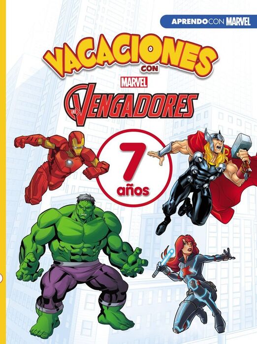 CUADERNO VACACIONES MARVEL 7 AÑOS