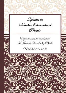 APUNTES DE DERECHO INTERNACIONAL PRIVADO