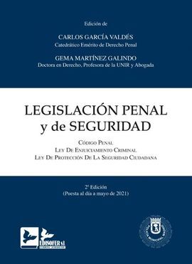 LEGISLACIÓN PENAL Y DE SEGURIDAD 2021.