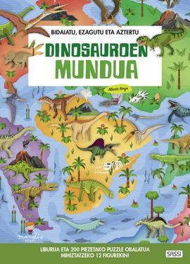 DINOSAURIOEN MUNDUA EUSKERA LIBURUA + PUZZLE