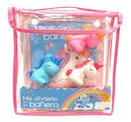 ME DIVIERTO EN LA BAÑERA UNICORNIOS