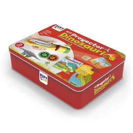 KIT PROYECTOR DINOSAURIOS- CAJA METALICA