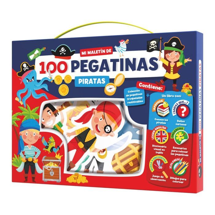 MALETIN 100 PEGATINAS - PIRATAS