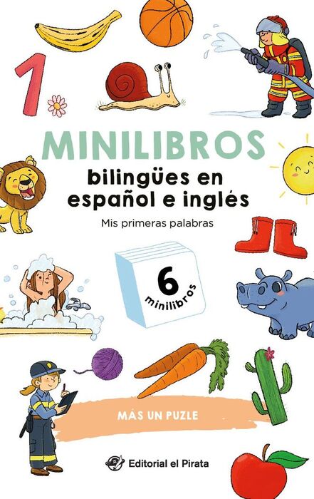 MINILIBROS BILINGUES EN ESPAÑOL E INGLES - MIS PRIMERAS PALABRAS