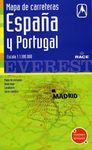 MAPA DE CARRETERAS ESPAÑA Y PORTUGAL - ESCALA 1:1.100.000