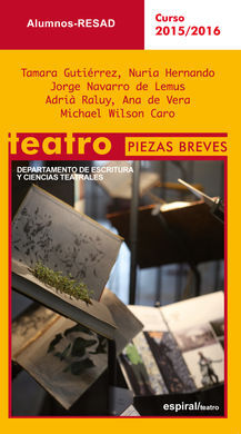 TEATRO. PIEZAS BREVES. CURSO 2015-2016