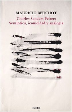 CHARLES SANDERS PIERCE: SEMIOTICA, ICONICIDAD Y ANALOGIA