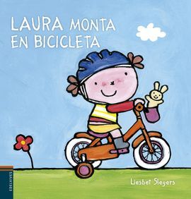 LAURA MONTA EN BICICLETA