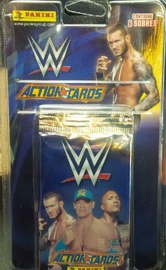 BLISTER 6 SOBRES ACTION CARDS WWE