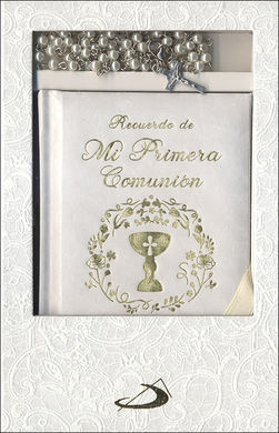 ESTUCHE PRIMERA COMUNIÓN. MODELO 2 (LIBRO DE ORACIONES Y ROSARIO)